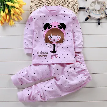 Otroci Pižame Nastavite Otrok Sleepwear Baby Dekle Pozimi Bombaž Določa Homewear Pižamo za Boy Pižame Otroci More 0-4Y