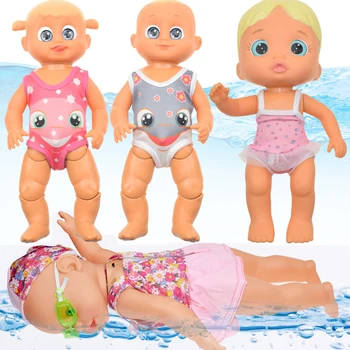 Otroška Plavalna Lutka Nepremočljiva Izobraževanje Pametna Električna Lutke Vode Zabavno Skupno Premično Plavati Lutke Igrače Za Dojenčka Dekleta Darila