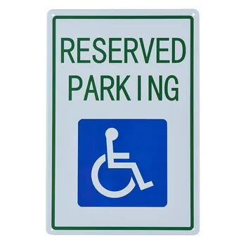 Ovira Parkiranje Znak:Rezervirano Parkirišče (z Invalide Simbol)