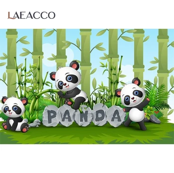 Panda Rojstni Bambusa Risanka Plakat Otroka, Novorojenčka Portret Okolij Fotografija Kulise Photocall Foto Studio