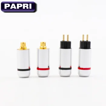 PAPRI HiFi 0.78 mm/MMCX Slušalke Plug Mono Priključek DIY Nadgradnjo Slušalke Podporo SE535 SE846 UE900 1PCS