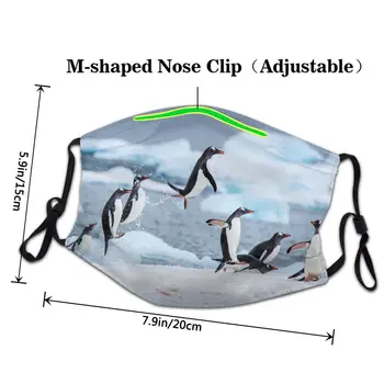 Pingvin Wildlife Masko Proti Meglica Dustproof Nastavljiv Antarktiki Živali Masko Zaščitni Pokrov Moških Respirator Usta Žarilna