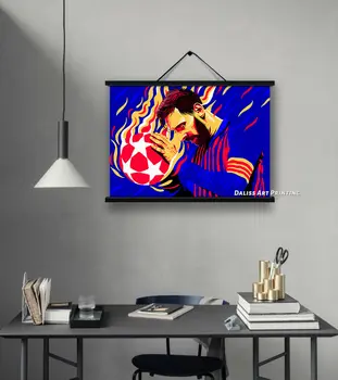 Platno Nogometna legenda Messi Slike Doma Dekoracijo Slike Plakat HD Natisne Wall Art Modular Dnevna Soba Uokvirjena