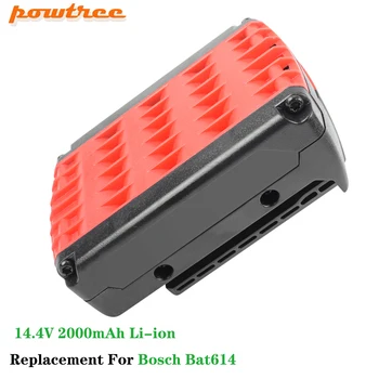 Powtree 14,4 V 3000mah Polnilna Litij-ionska Baterija za BOSCH akumulatorski Električni izvijač BAT607,BAT607G,BAT614,BAT614G