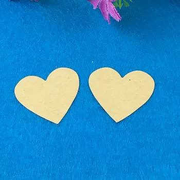 Prazno Srce Oblika Kraft Papir, Etikete, Nalepke Za DIY Ročno Izdelano Darilo /Torto Peko Zapiranje Embalaže Nalepke