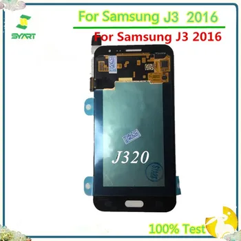 Preizkušen J320 TFT LCD Zaslon, Zaslon na Dotik, Računalnike Montaže Brez Okvirja Za Samsung Galaxy J320 J320F J3 2016