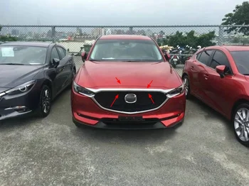Primerni Za Mazda CX-5 CX5 2017 2018 ABS Chrome Zunanji Sprednji strani Motorja Pralni Rešetka Zgornji Kapuco Kritje Trim Avto Styling 1Pcs
