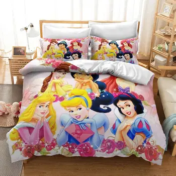 Princesa Rapunzel posteljnine komplet za dekleta postelja twin velikost odeja zajema eno coverlet kraljica spalnica dekor otroci baby 3d tiskanje kralj