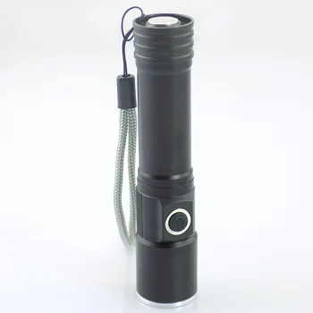 Q5 led svetilka Prenosni Magnet Lanterna 18650 Taktično Flash svetlobe svetilko, Baklo Močan 1600 Lumnov Zoomable avto Linterna