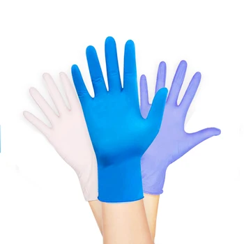 Razpoložljivi Nitril rokavice brez lateksa vijolično Pomivalni Kuhinjsko Delovno Alergijo brezplačno Anti-Statični Nail Art gospodinjske rokavice