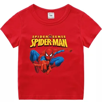 Risanke Disney Spiderman Tiskanja Fant T-Majice Bombaža, Kratek Rokav Otrok Obleke Poletje Otroci Fant Dekle Top Tee