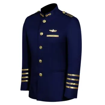 Ryan Clark Cosplay Avenue 5 Kapetan Enotni Šolski Plašč Stranka Obleko Obleko V Kostum