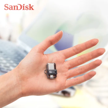 Sandisk Extreme USB Flash Disk 64GB 128GB 16GB 32GB Dual OTG Pen Drive Visoka Hitrost Pomnilniški U Disk Micro USB3.0 Kartico SDDD3