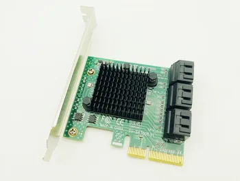 SATA Kartica 6 Port SATA 3.0 PCI-E PCI Express Kartice Krmilnika z Nosilcem SATAIII 6Gbps Širitev Sim Adapter Plošče za Namizje