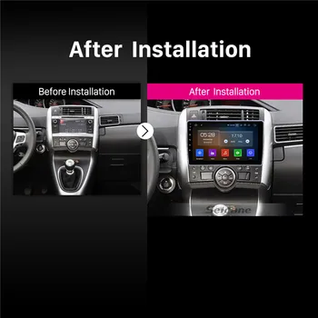 Seicane Android 10. 0 GPS avto multimedijski predvajalnik za Toyota Verso 2011-2016 z Carplay WIFI USB, AUX podporo Ogledalo Povezavo OBD2