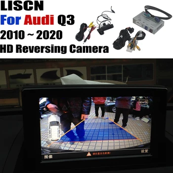 Spredaj Zadaj Kamera Za Audi Q3 2010 ~ 2020 Varnostne kamere vmesnik začetni zaslon nadgraditi Dekoder Obračanje fotoaparat