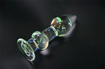 Stekla Pyrex Analni čep dildo umetni penis kristalno analni noge rit prostate masaža masturbirajo adult Sex igrača za ženske moški gay