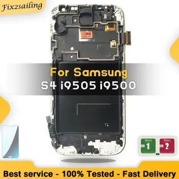Super LCD Zaslon Za Samsung Galaxy S4 i9505 i9500 i337 Lcd Zaslon Zamenjava Preizkušen Delo Skupščine Lcd Računalnike Z Okvirjem