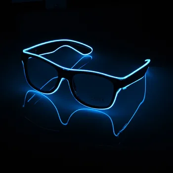 Svetlobna LED Očala Bar Stranka Fluorescentna Dance DJ Svetla luč Očala EL Žice, Neon, LED Luči, ki se Sveti Vzdušje Activing Rekviziti