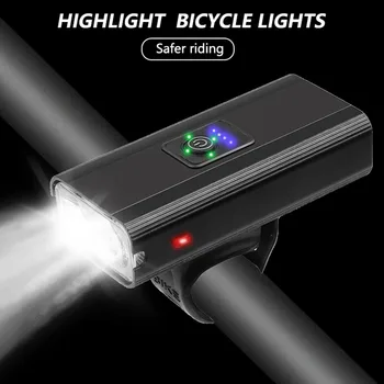 T6 LED Kolesarske Luči 10W 800LM 6 Načini USB Polnilna Moč Zaslon MTB Gorsko Cestno Kolo Spredaj Lučka Kolesarske Opreme