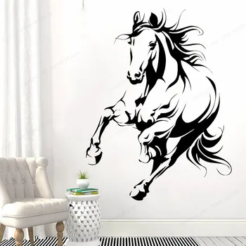 Teče Konj vinilna divje Živali Domov Dekoracijo Živali Temo Steni Plakat izmenljive umetnosti zidana JH210