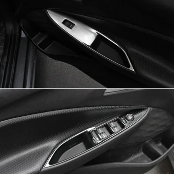Tonlinker Notranje zadeve Nadzorni Plošči sistema Windows Kritje Nalepke za Chevrolet ONIX 2020 Avto Styling 4 KOS iz Nerjavečega jekla, Pokrov nalepke