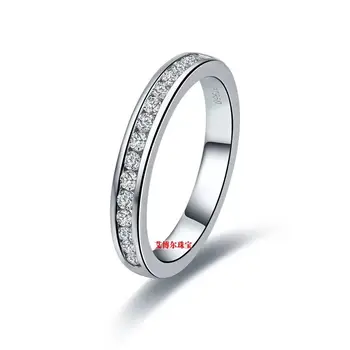 TR004 krog NSCD Simulirani Gem sterling srebrni poročni prstani,poročni pasovih,večnost band