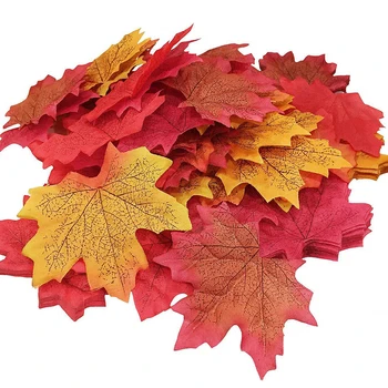 Umetni Jesen/Maple Simulacije Maple Leaf Mešani Barva Javor Svileni Listi Multi Obarvana/Poroka/Dekoracijo Poroke Prop