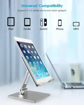 Univerzalni Kovinski Mizi Mobilni Telefon, Držalo, Stojalo Za iPhone, iPad Xiaomi Nastavljiv Namizne Tablični Imetnik Tabela Mobilni Telefon Stojalo