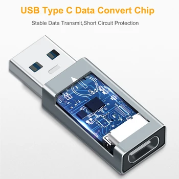 USB C do USB Adapter USB 3.1 Tip A Moški-Tip C Priključek Pretvornik Strele 3 10 Gbps Tip-c Polnjenje Prenos Podatkov