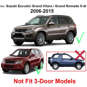 Usnje avto predpražnike, PRIMERNI ZA Suzuki Suzuki Grand Vitara Nomade 2006 2007 2008 2009 2010 obdobje 2011-avto-styling po Meri avtomobila mat