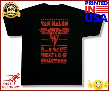 Van Halen Živo Whisky A Go Go Hollywood Črna Majica