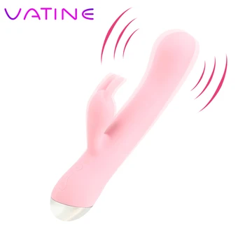 VATINE 10 frekvenca Silikonski AV Palico Rabbit Vibrator Sex Igrače za Ženske, G-spot Massager Odraslih Izdelkov Ženska Masturbacija