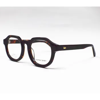 Vintage Acetat Polno Platišča Ovalne Eyeglass Okvirji Moški Ženske Rx lahko Očala Vrhunskih Optičnih Kratkovidnost
