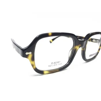Vintage Acetat Tortoise Kvadratnih Eyeglass Okvirji Polno Platišča Kratkovidnost Rx lahko popolnoma Nova vrhunska Očala