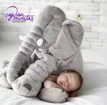 Vroče Baby Otrok Dolg Nos Slon Lutka Novorojenčka fotografija rekviziti Blazino Mehki Pliš Stvari Igrače Ledvenih Blazino