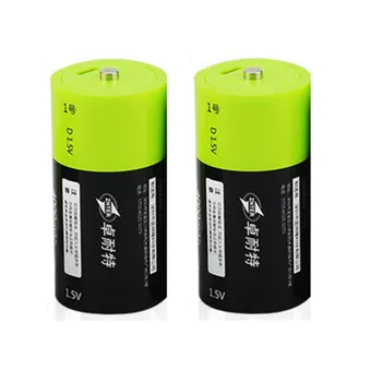 Vroče Prodaje 2PCS ZNTER S11 1,5 V 4000 mah USB Polnilne D Lipo Baterije Za RC Fotoaparat Brnenje Dodatki