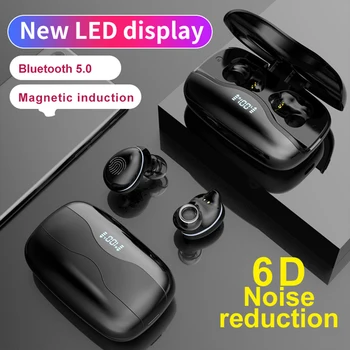 W16 Brezžične Slušalke Bluetooth 5.0 LED Zaslon za Šport Gaming Poslovni Avto Slušalke Z Mikrofonom Za iPhone XiaoMi HuaWei Samsung
