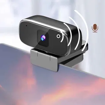 Webcam 1080P Full HD Webcam PC računalnik, Spletna Kamera z Mikrofonom za Video klice Konferenca Dela Živo