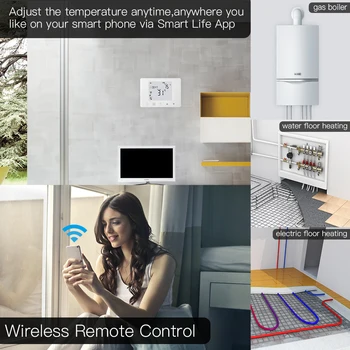 WiFi Smart Termostat Steni Visijo Plinski Kotel za Vodo Električno Talno Ogrevanje Temperaturni Regulator Delo z Alexa googlova Domača stran