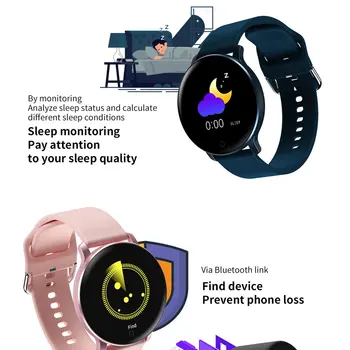 X9 Pametno Gledati Moški Ženske Šport je 1,3-palčni Barvni Zaslon Krvni Tlak Monitor Srčnega utripa Tracker Za IOS Android Smart Manžeta