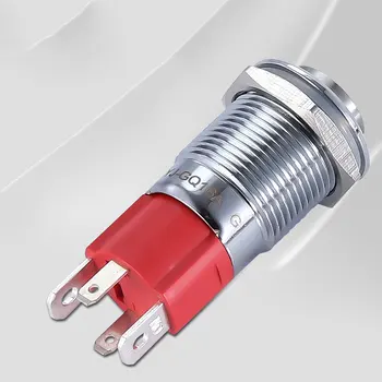 YIJIA 16 mm težkih 3 5 48 110 220V 10A high current vodotesen IP65 high-power control kratkotrajno zaporno pritisni gumb stikalo