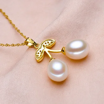 YIKALAISI Naravni biser obesek za ogrlico ženske white pearl obesek, srebro, nakit, Najboljše darilo vrh kakovosti za ženske