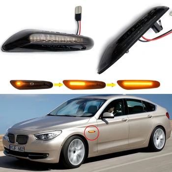 Za BMW E60 E61 E90 E91 E81 E82 E88 E46 X3 X1 Vključite Opozorilne Luči Dim Objektiv Dinamično Teče LED Marker Svetlobe Blinker Lučka