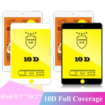 Za iPad 10.2 Kaljeno Steklo Za Apple iPad 8 7 6 5 4 3 2 Screen Protector Za iPad Zraka 4 3 2 10D Polno Zajetje Zaščitno Steklo