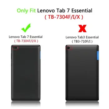 Za Lenovo ZAVIHKU 7 Tab7 Essential TB-7304X TB-7304F TB-7304i Kritje Primera Zaščitna PU Usnje Primerih za Zavihek 7 TB-7304 7 palčni Tableta