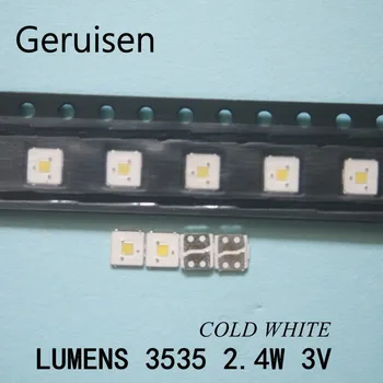 Za LUMNOV LED Osvetlitvijo Flip-Chip LED 2.4 W 3V 3535 Cool white 153LM Za SAMSUNG LED LCD Osvetlitev ozadja TV Aplikacijo, 2000