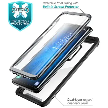 Za Samsung Galaxy S9 Primeru 2018 Original i-Blason Ares Serije Celotno Telo Krepak Jasno Odbijača Primeru z vgrajenim Screen Protector
