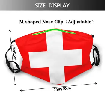 Zastavo Švica Večkratno uporabo Usta Masko s filtrom za Prah Masko za Zaščito Masko Respirator Usta Žarilna
