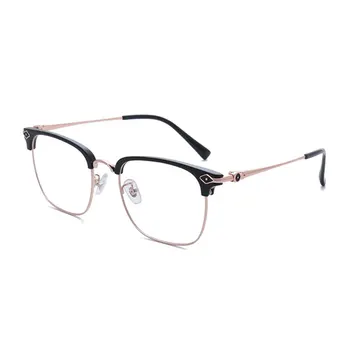 Čistega Titana Očal Okvir Polno Platišča Očala z Spomladanski Tečaji Unisex Kratkovidno Očala Nov Prihod Očala